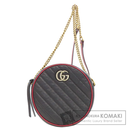 GUCCI グッチ 550154 ラウンドチェーンショルダー ショルダーバッグ レザー レディース 中古