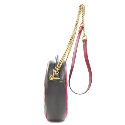 GUCCI グッチ 550154 ラウンドチェーンショルダー ショルダーバッグ レザー レディース 中古