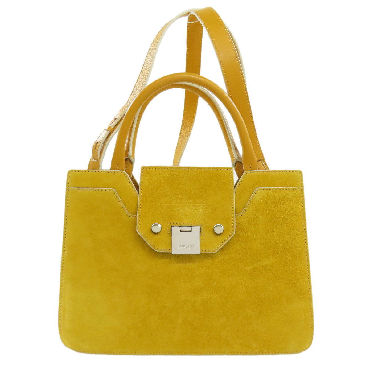 Jimmy Choo ジミーチュウ 2WAY ハンドバッグ スウェード レディース 中古