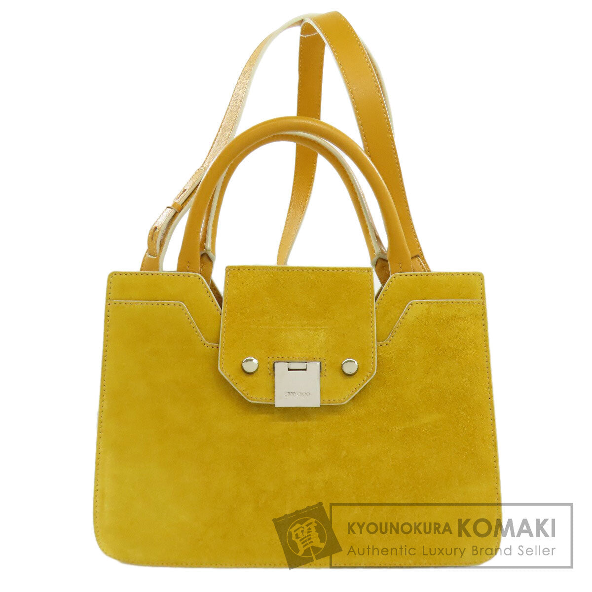 Jimmy Choo ジミーチュウ 2WAY ハンドバッグ スウェード レディース 中古