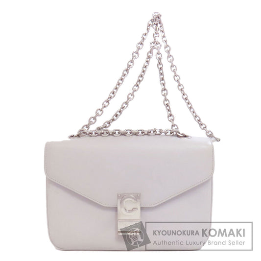CELINE セリーヌ C金具 ショルダーバッグ レザー レディース 中古