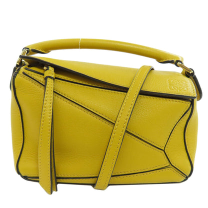 LOEWE ロエベ パズルバッグ ミニ 2WAY ハンドバッグ カーフ レディース 中古