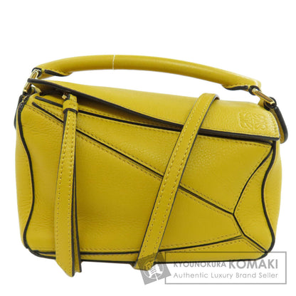 LOEWE ロエベ パズルバッグ ミニ 2WAY ハンドバッグ カーフ レディース 中古