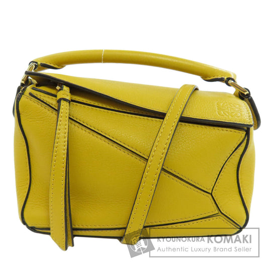 LOEWE ロエベ パズルバッグ ミニ 2WAY ハンドバッグ カーフ レディース 中古
