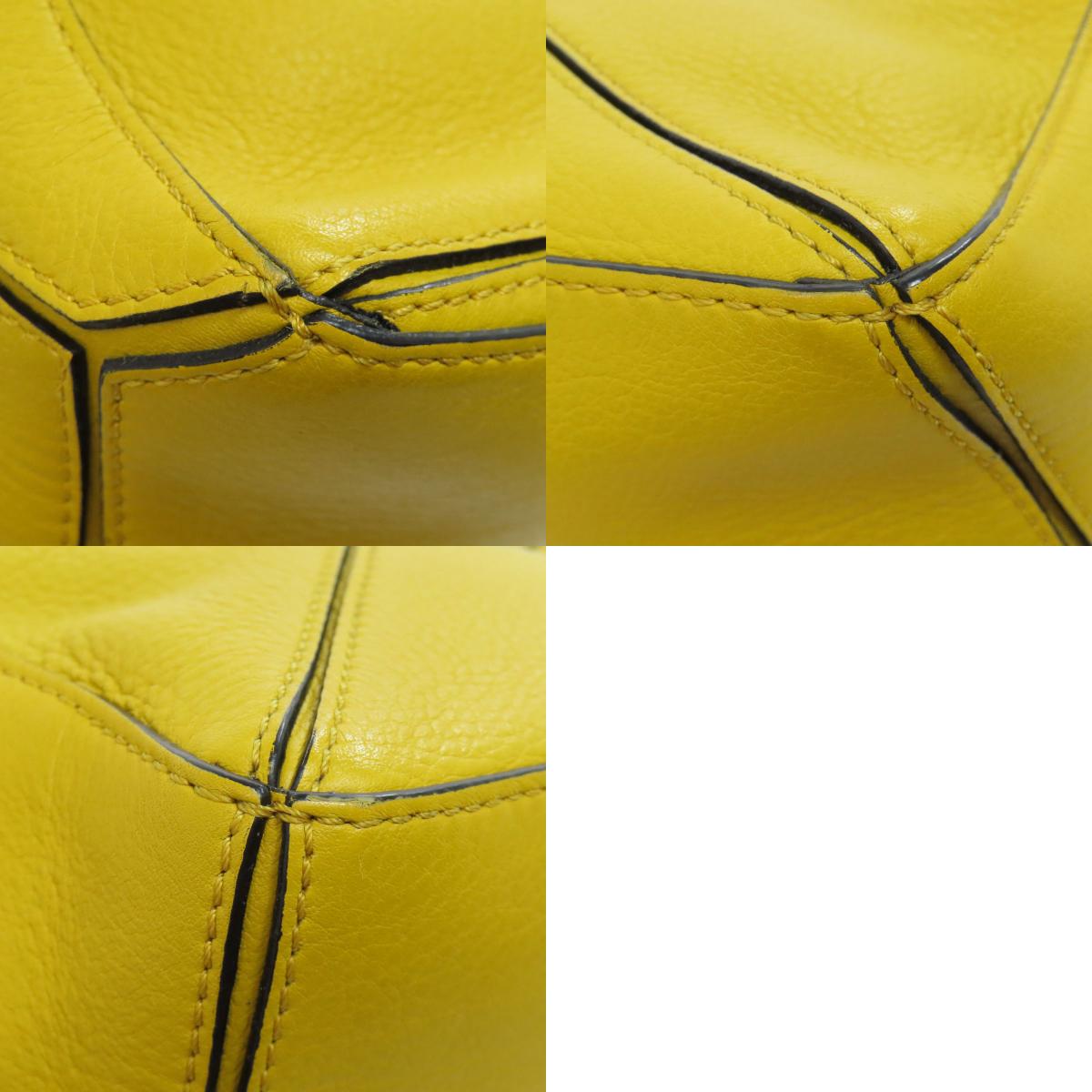 LOEWE ロエベ パズルバッグ ミニ 2WAY ハンドバッグ カーフ レディース 中古