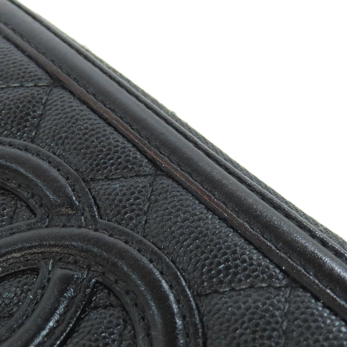 CHANEL シャネル マトラッセ ゴールド金具 長財布（小銭入れあり） グレインド カーフスキン レディース 中古