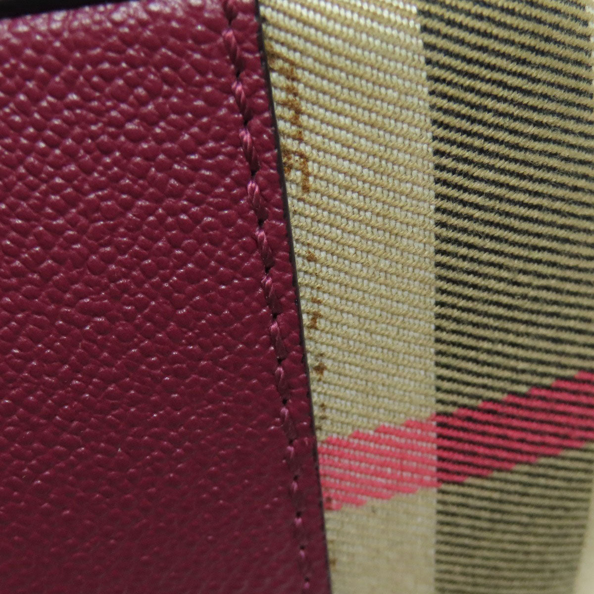 BURBERRY バーバリー ロゴ ショルダーバッグ レザー レディース 中古