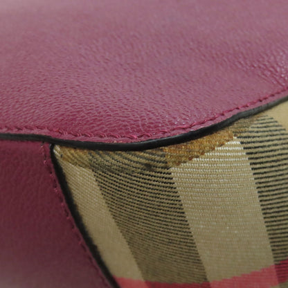 BURBERRY バーバリー ロゴ ショルダーバッグ レザー レディース 中古