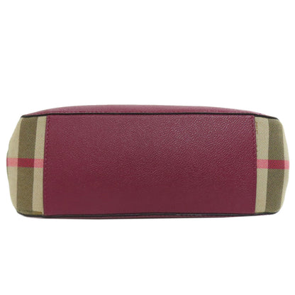 BURBERRY バーバリー ロゴ ショルダーバッグ レザー レディース 中古