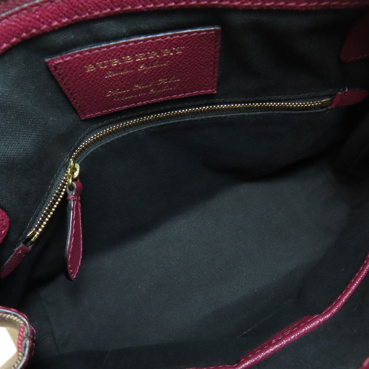 BURBERRY バーバリー ロゴ ショルダーバッグ レザー レディース 中古