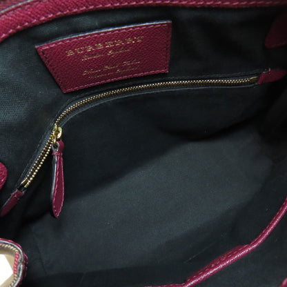 BURBERRY バーバリー ロゴ ショルダーバッグ レザー レディース 中古