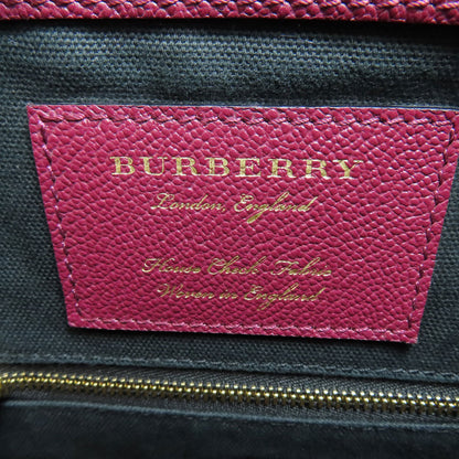 BURBERRY バーバリー ロゴ ショルダーバッグ レザー レディース 中古