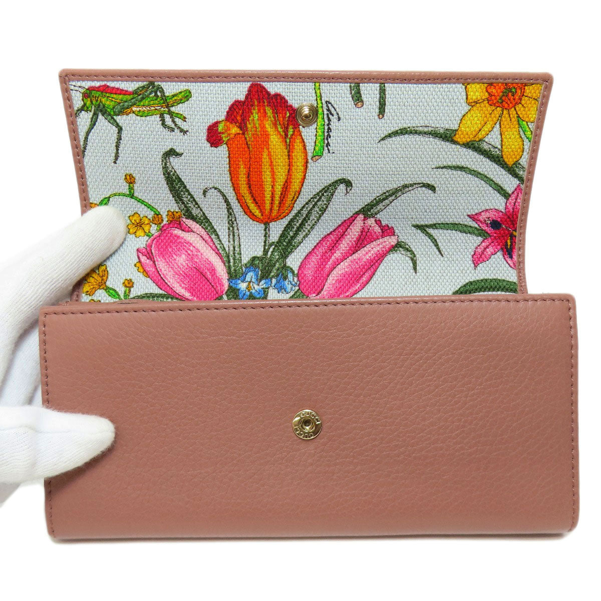 GUCCI グッチ 376186 スウィング 長財布（小銭入れあり） レザー レディース 中古