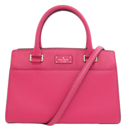 kate spade ケイトスペード 2WAY ハンドバッグ レザー レディース 中古