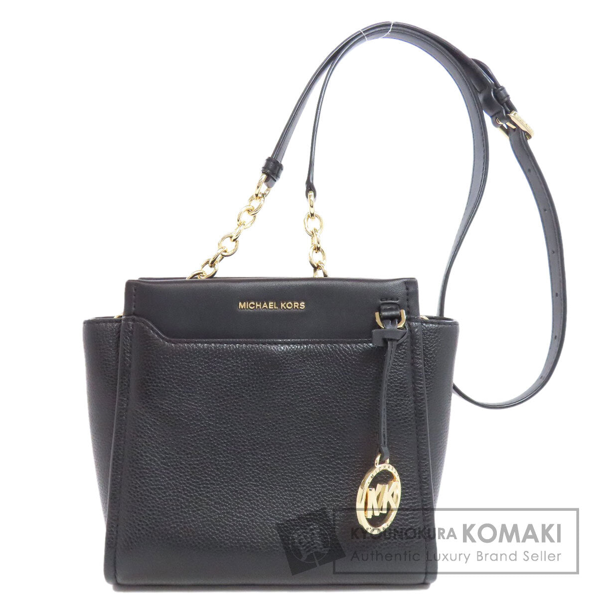 Michael Kors マイケルコース ロゴ ショルダーバッグ レザー レディース 中古