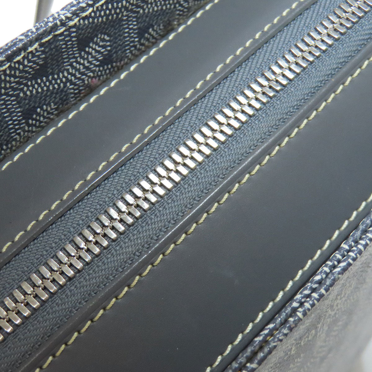 GOYARD ゴヤール ヘリンボーン柄 トートバッグ PVC レディース 中古