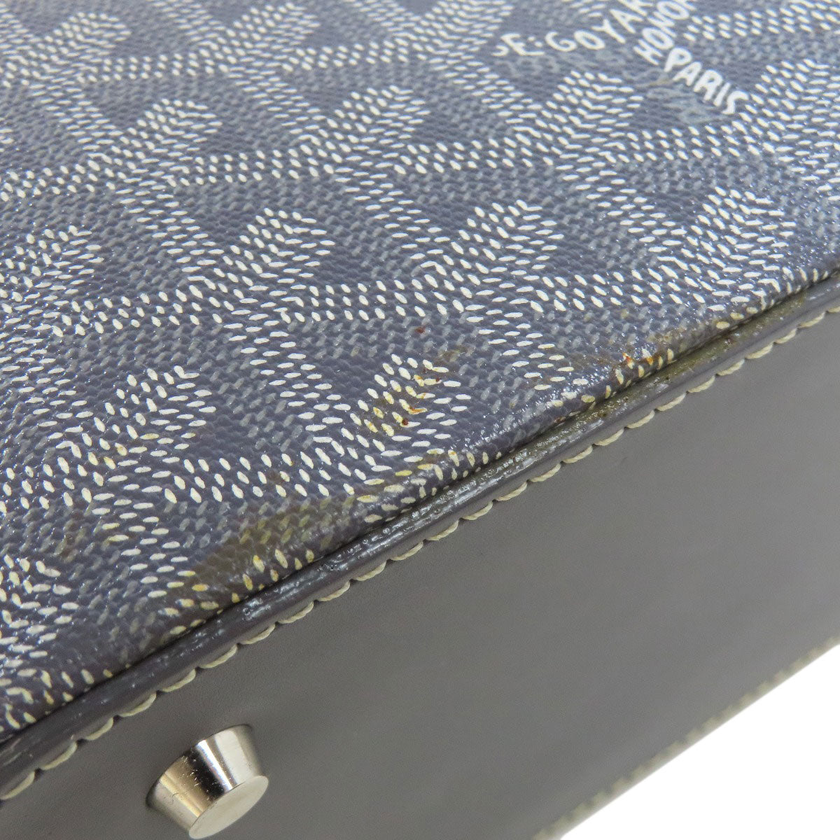 GOYARD ゴヤール ヘリンボーン柄 トートバッグ PVC レディース 中古