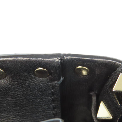 VALENTINO バレンティノ スタッズ ショルダーバッグ レザー レディース 中古