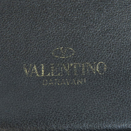 VALENTINO バレンティノ スタッズ ショルダーバッグ レザー レディース 中古