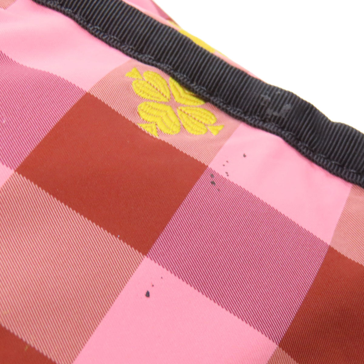 kate spade ケイトスペード モーリー チェック柄 2WAY ハンドバッグ ナイロン レディース 中古