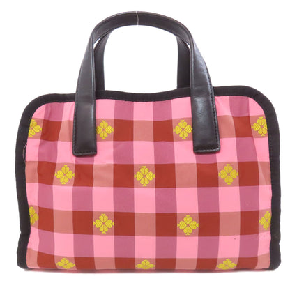 kate spade ケイトスペード モーリー チェック柄 2WAY ハンドバッグ ナイロン レディース 中古