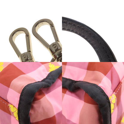 kate spade ケイトスペード モーリー チェック柄 2WAY ハンドバッグ ナイロン レディース 中古