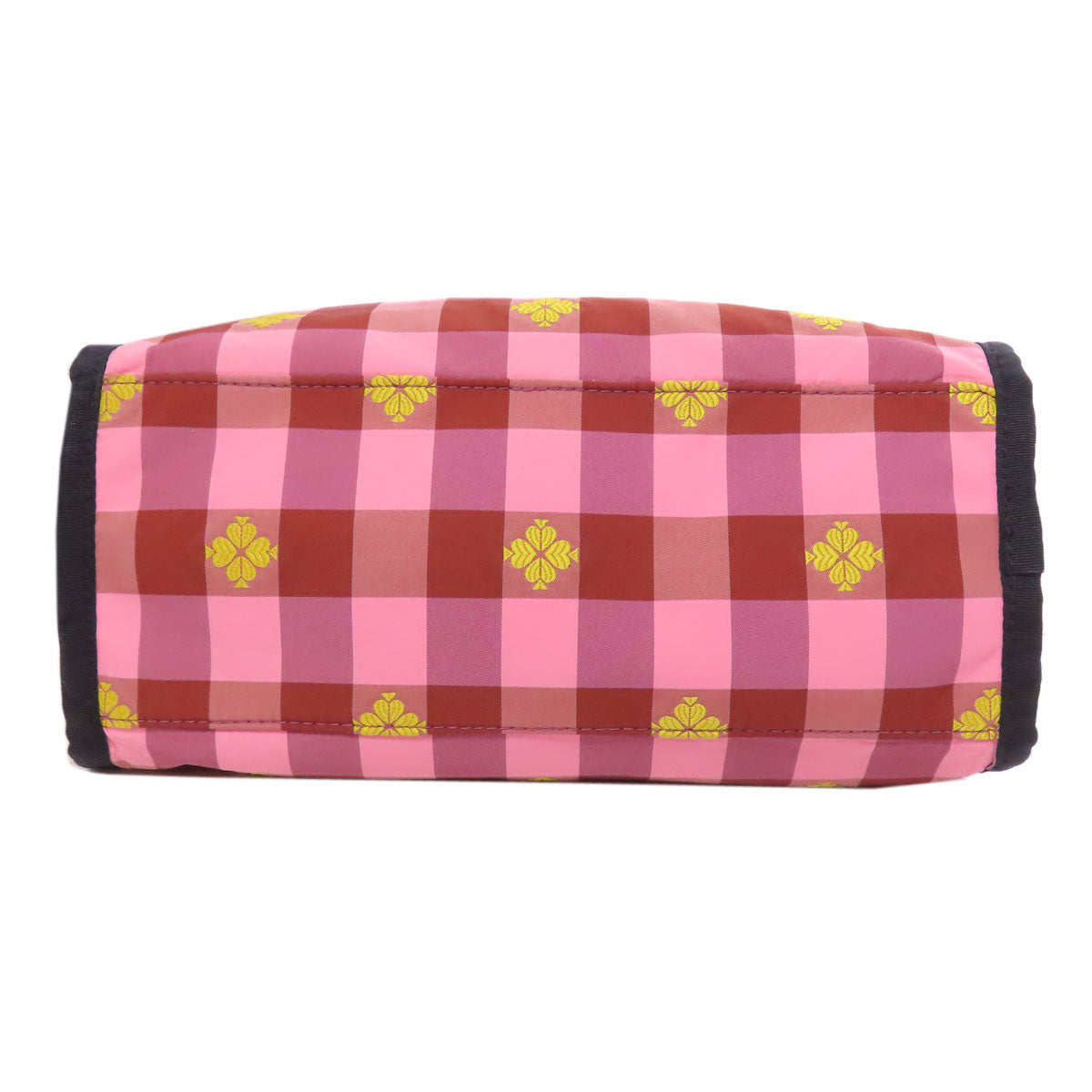 kate spade ケイトスペード モーリー チェック柄 2WAY ハンドバッグ ナイロン レディース 中古