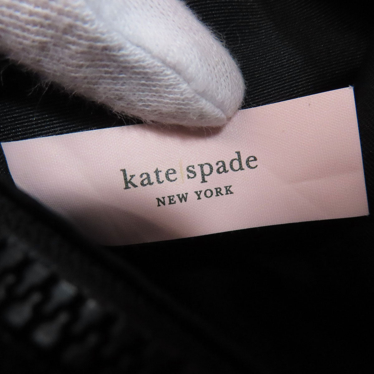 kate spade ケイトスペード モーリー チェック柄 2WAY ハンドバッグ ナイロン レディース 中古