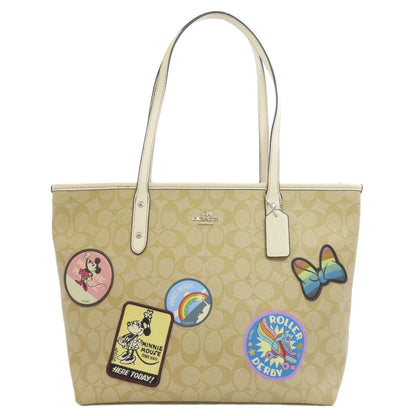 COACH コーチ F29358 ミッキーコラボ ディズニー トートバッグ PVC レディース 中古