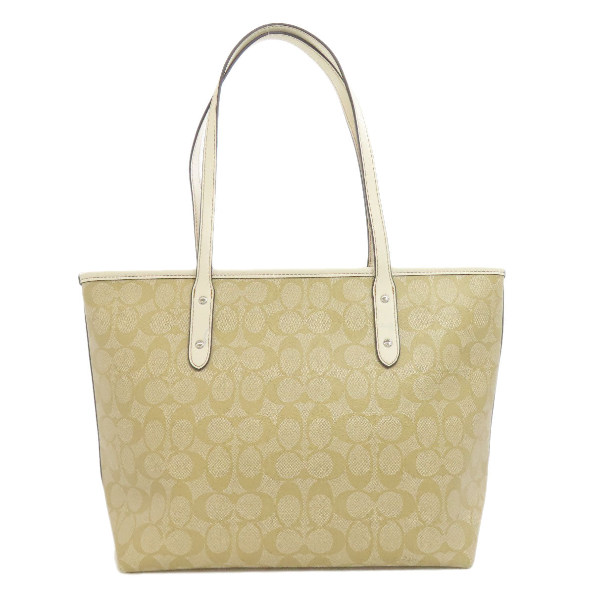 COACH コーチ F29358 ミッキーコラボ ディズニー トートバッグ PVC レディース 中古