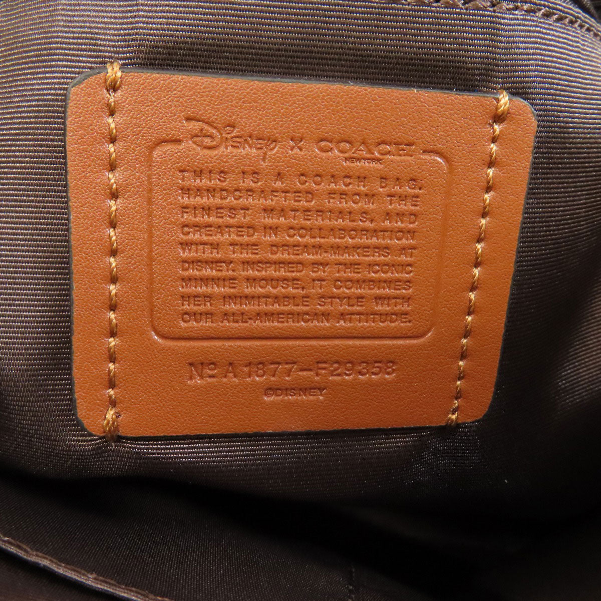 COACH コーチ F29358 ミッキーコラボ ディズニー トートバッグ PVC レディース 中古