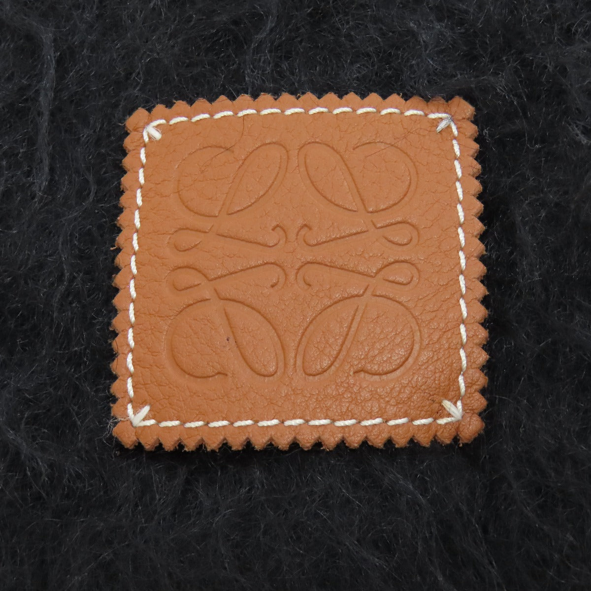 LOEWE ロエベ アナグラム マフラー モヘヤ レディース 中古