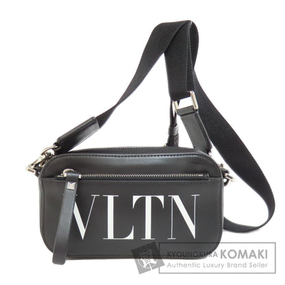 VALENTINO バレンティノ ロゴ ショルダーバッグ レザー レディース 中古