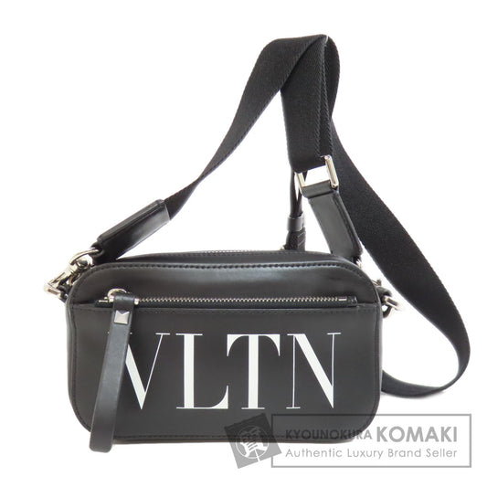 VALENTINO バレンティノ ロゴ ショルダーバッグ レザー レディース 中古