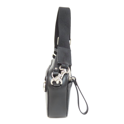 VALENTINO バレンティノ ロゴ ショルダーバッグ レザー レディース 中古