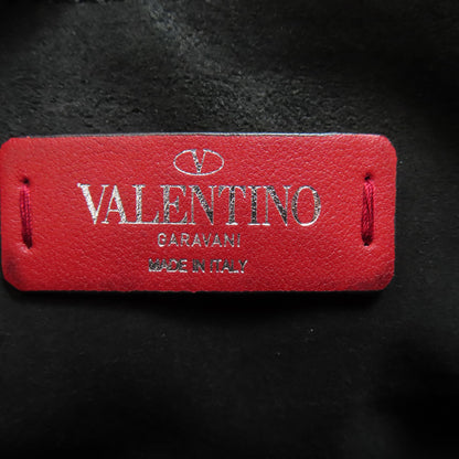 VALENTINO バレンティノ ロゴ ショルダーバッグ レザー レディース 中古