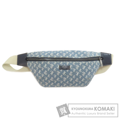 Jimmy Choo ジミーチュウ ロゴモチーフ ボディバッグ キャンバス レディース 中古