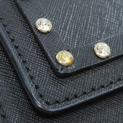 kate spade ケイトスペード SMALL BYRDIE リボン ビジュー ショルダーバッグ レザー レディース 中古