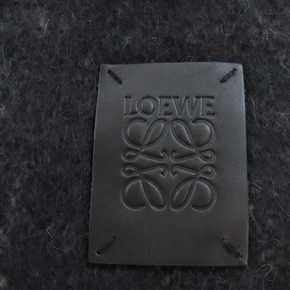 LOEWE ロエベ アナグラム マフラー モヘヤ レディース 中古