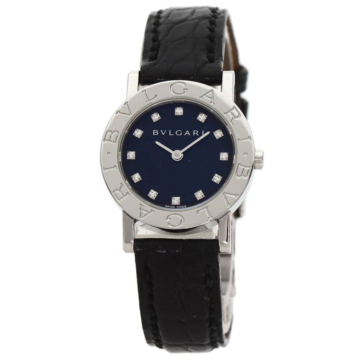 BVLGARI ブルガリ BB26SL ブルガリブルガリ 12P ダイヤモンド 腕時計 SS レディース 中古