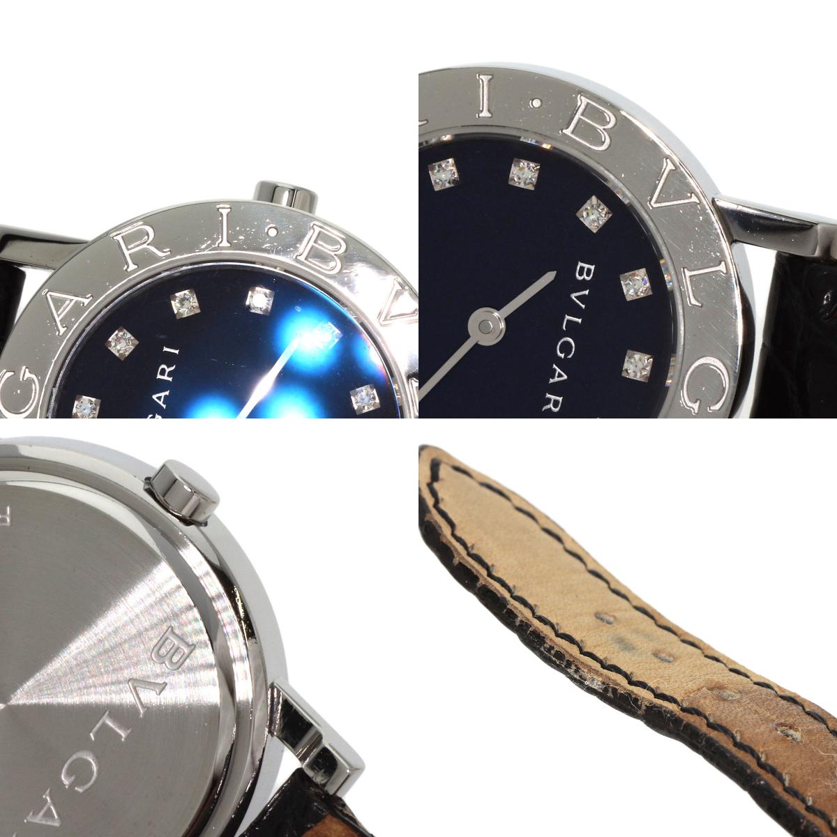 BVLGARI ブルガリ BB26SL ブルガリブルガリ 12P ダイヤモンド 腕時計 SS レディース 中古
