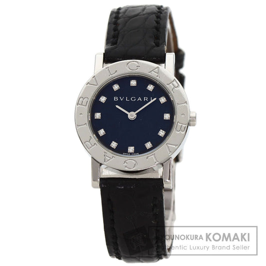 BVLGARI ブルガリ BB26SL ブルガリブルガリ 12P ダイヤモンド 腕時計 SS レディース 中古