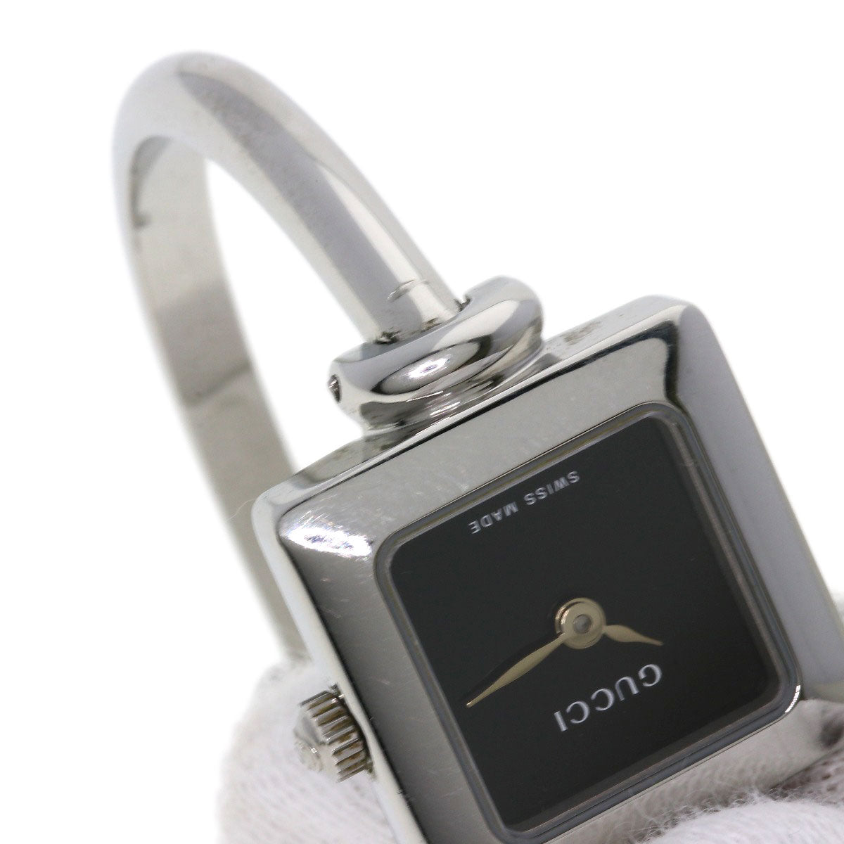 GUCCI グッチ 1900L スクエアフェイス 腕時計 SS レディース 中古