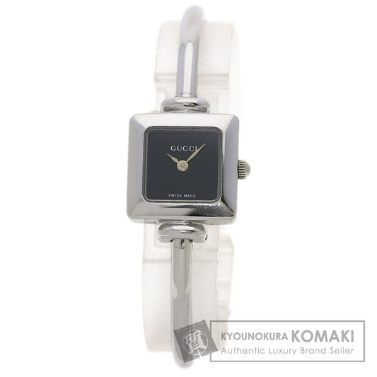 GUCCI グッチ 1900L スクエアフェイス 腕時計 SS レディース 中古