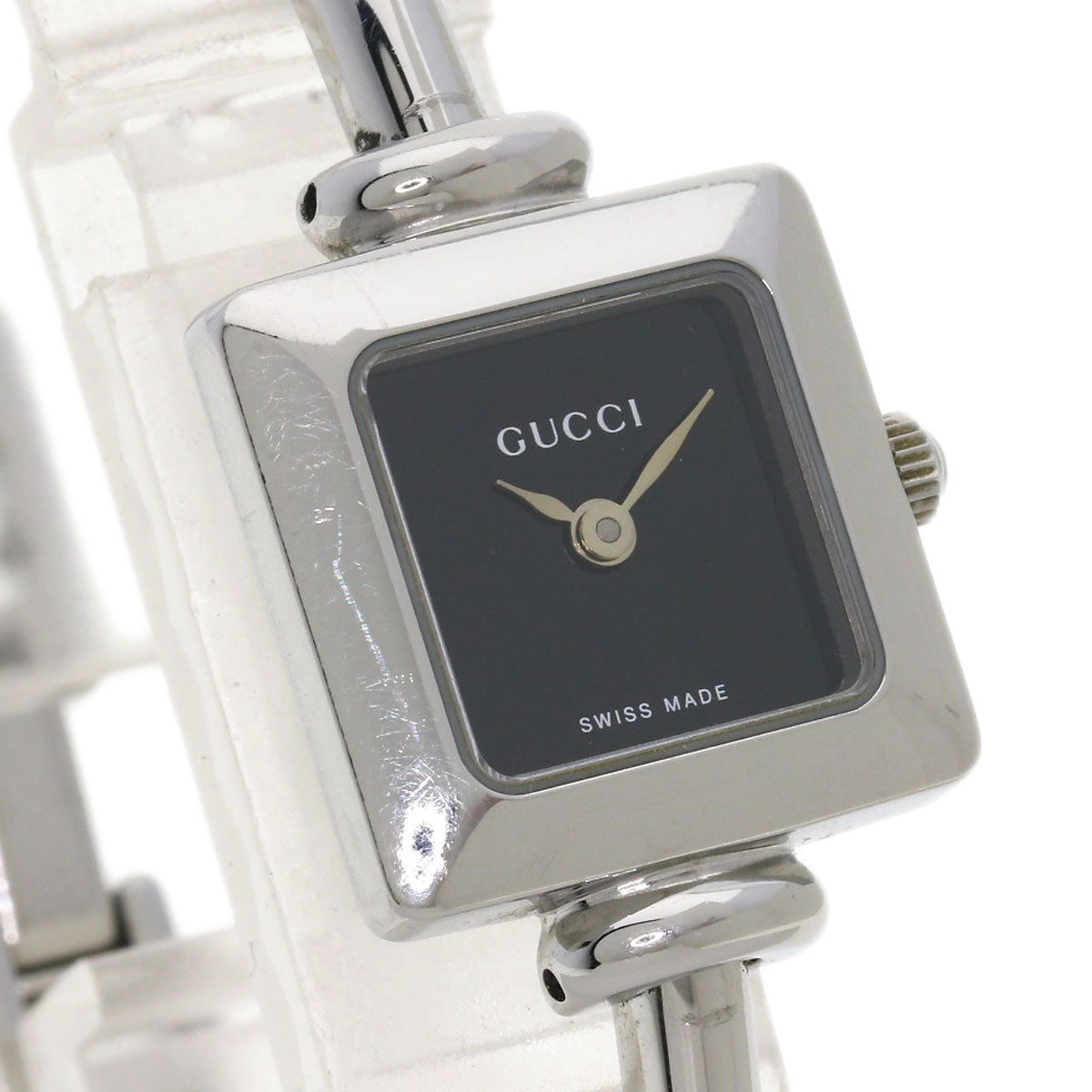 GUCCI グッチ 1900L スクエアフェイス 腕時計 SS レディース 中古