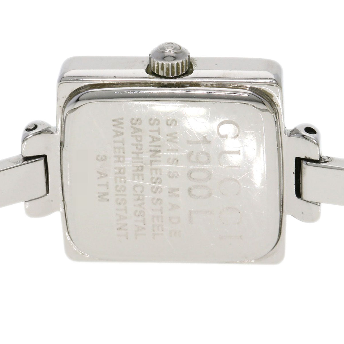 GUCCI グッチ 1900L スクエアフェイス 腕時計 SS レディース 中古