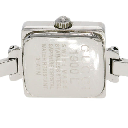 GUCCI グッチ 1900L スクエアフェイス 腕時計 SS レディース 中古