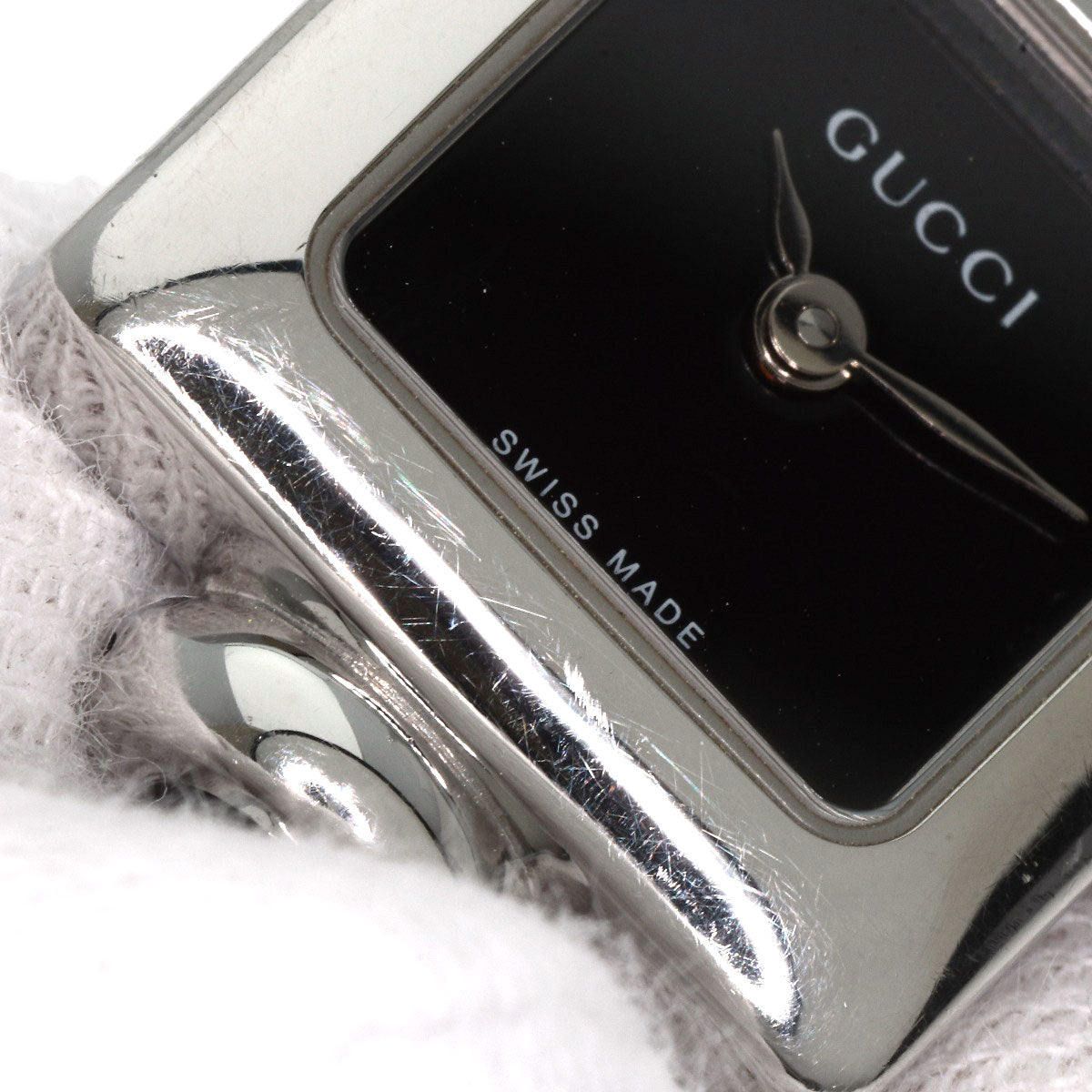GUCCI グッチ 1900L スクエアフェイス 腕時計 SS レディース 中古