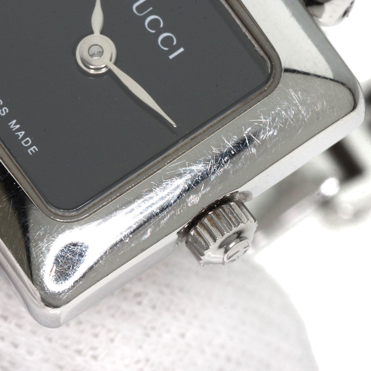 GUCCI グッチ 1900L スクエアフェイス 腕時計 SS レディース 中古