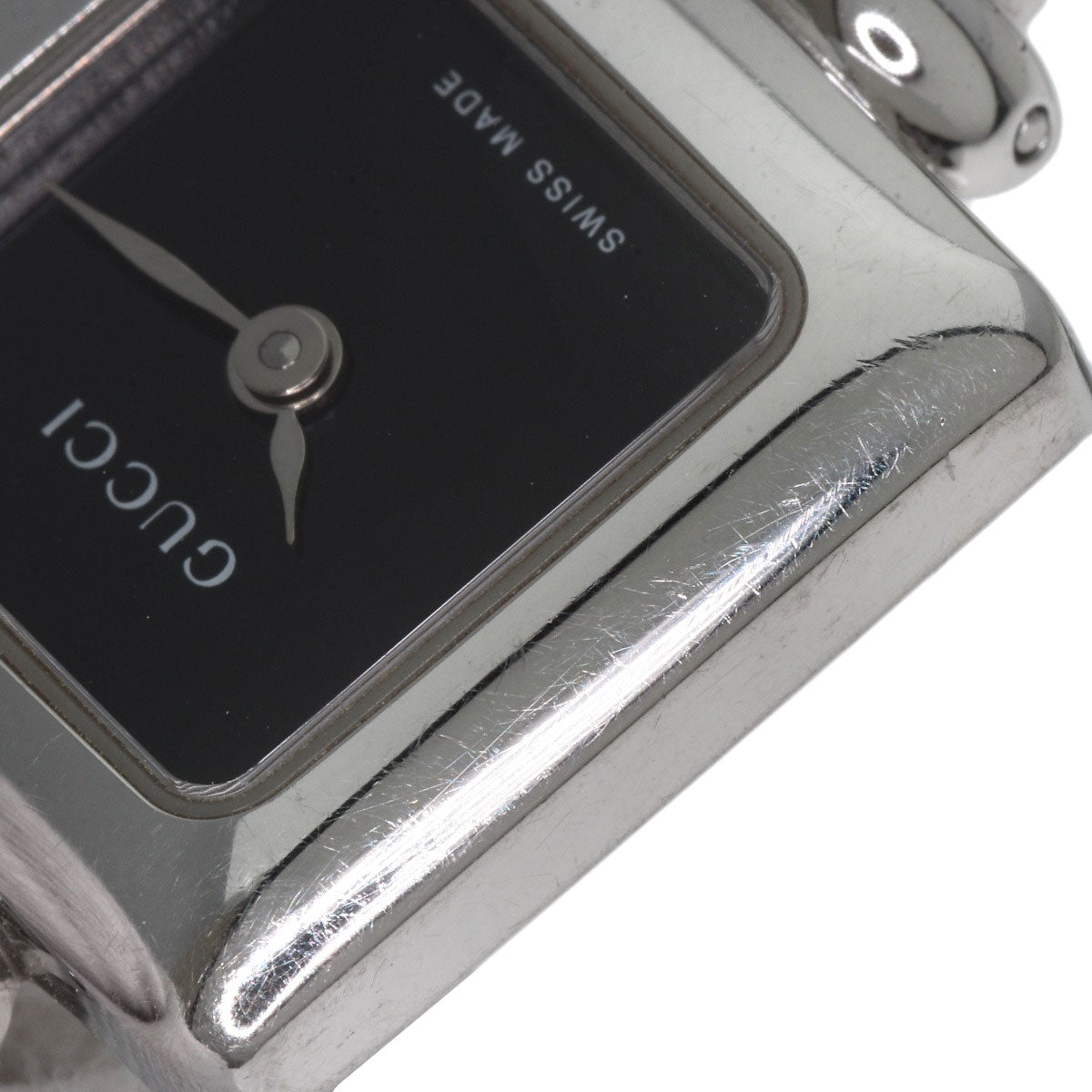 GUCCI グッチ 1900L スクエアフェイス 腕時計 SS レディース 中古